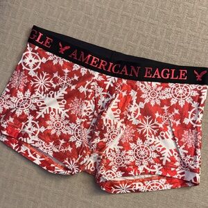Men’s American Eagle Outfitters Snowflake Holiday Boxer Briefs, Large, NWOT